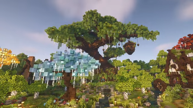 Minecraft Texture Packs 12 Fairytale Village in an Enchanted Forest 🥀 Speedbuild using CIT Resourcepacks 0 5 screenshot