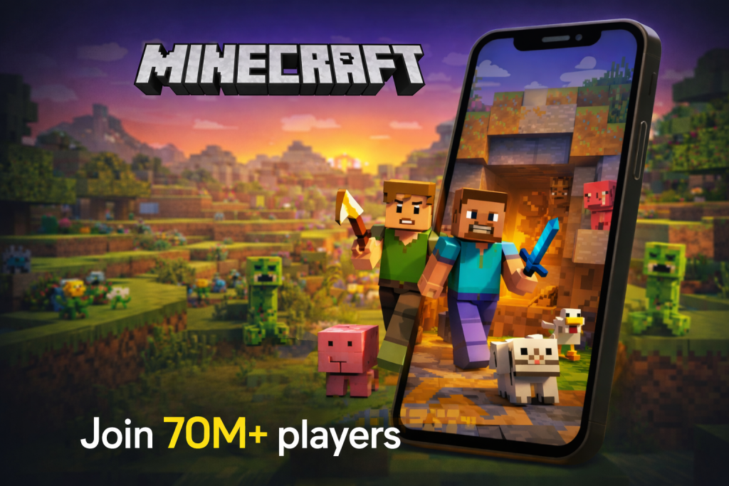 Minecraft APK Download Pocket Edition v.1.26.0.28 2026 Free 1 Minecraft Apk Download
